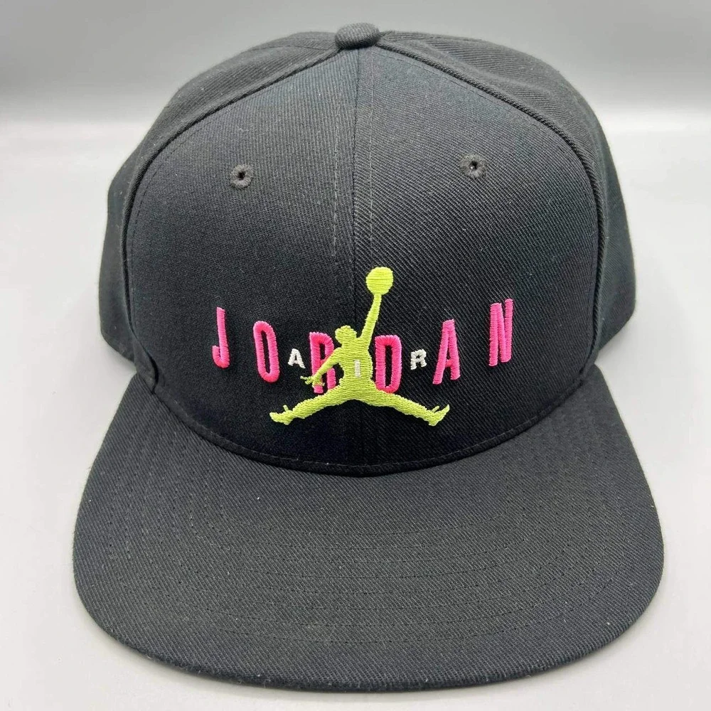 Air Jordan Hat Men Black Embroidered‎ Logo Jumpman Snap Back Cap